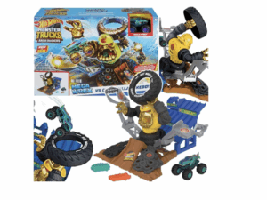 Wystrzel Mega Wrex i Pokonaj Crushzillę! Zestaw Hot Wheels z Wyrzutnią
