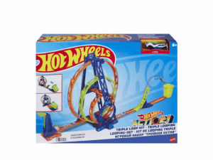 Hot Wheels Trzy Pętle Ekstremalnej Prędkości – Tor z Samochodzikiem