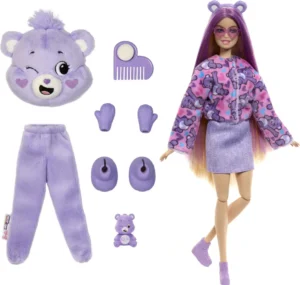 Barbie Cutie Reveal — Troskliwa Lalka z Misia Wesołe Serce i 10 Magicznych Niespodzianek, Model JCN95