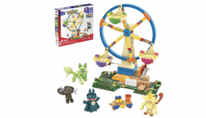 MEGA BLOKS CONSTRUX DIABELSKI MŁYN ZESTAW KLOCKÓW + 4 FIGURKI POKEMONÓW