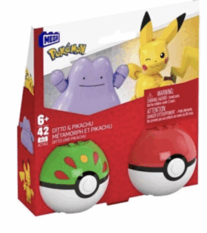 Pokémon MEGA Construction Set Poké Ball Collection: Pikachu & Ditto